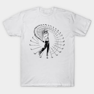 Stroboscopic Golf Swing T-Shirt